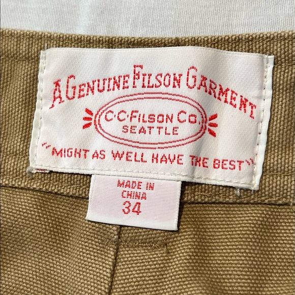 CC Filson Utility Canvas Pants Tan 34x32 - Picture 4 of 13